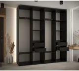 Skriňa s posuvnými dverami so zrkadlom Davos 5 220 cm 45 cm hĺbky
