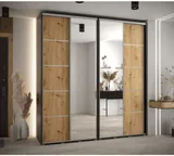 Skriňa s posuvnými dverami so zrkadlom Davos 5 220 cm 45 cm hĺbky