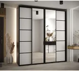 Skriňa s posuvnými dverami so zrkadlom Davos 5 220 cm 45 cm hĺbky
