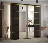Skriňa s posuvnými dverami so zrkadlom Davos 5 220 cm 45 cm hĺbky