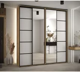 Skriňa s posuvnými dverami so zrkadlom Davos 5 220 cm 45 cm hĺbky