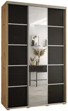 Skriňa s posuvnými dverami so zrkadlom Cannes 5 150 cm 45 cm hĺbky