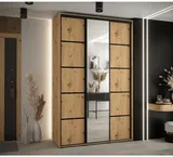Skriňa s posuvnými dverami so zrkadlom Cannes 5 150 cm 45 cm hĺbky