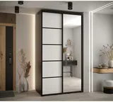 Skriňa s posuvnými dverami so zrkadlom Cannes 5 130 cm 60 cm hĺbky