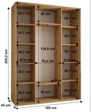Skriňa s posuvnými dverami Sapporo 1 180 45