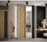 Skriňa s posuvnými dverami so zrkadlom vysoká Davos 3 110 hĺbka 45 cm