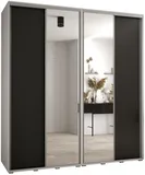 Skriňa s posuvnými dverami so zrkadlom vysoká Davos 3 220 hĺbka 60 cm