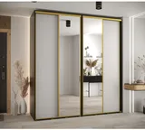 Skriňa s posuvnými dverami so zrkadlom vysoká Davos 3 220 hĺbka 60 cm
