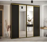 Skriňa s posuvnými dverami so zrkadlom vysoká Davos 3 220 hĺbka 60 cm