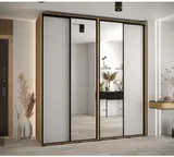 Skriňa s posuvnými dverami so zrkadlom vysoká Davos 3 220 hĺbka 60 cm