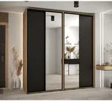 Skriňa s posuvnými dverami so zrkadlom vysoká Davos 3 220 hĺbka 60 cm