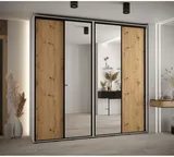 Skriňa s posuvnými dverami so zrkadlom vysoká Davos 3 250 hĺbka 45 cm