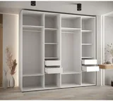 Skriňa s posuvnými dverami so zrkadlom vysoká Davos 3 250 hĺbka 45 cm