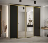 Skriňa s posuvnými dverami so zrkadlom vysoká Davos 3 250 hĺbka 45 cm