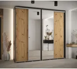 Skriňa s posuvnými dverami so zrkadlom vysoká Davos 3 250 hĺbka 45 cm