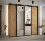 Skriňa s posuvnými dverami so zrkadlom vysoká Davos 3 250 hĺbka 45 cm