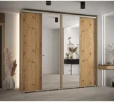 Skriňa s posuvnými dverami so zrkadlom vysoká Davos 3 250 hĺbka 45 cm