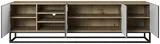 TV stolík Asha 200 s výklenkom na kovovom ráme