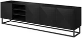 TV stolík Asha 200 s výklenkom na kovovom ráme