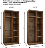 Skriňa s posuvnými dverami so zrkadlom Lux 4 120
