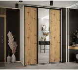 Skriňa s posuvnými dverami so zrkadlom vysoká Davos 3 170 hĺbka 60 cm