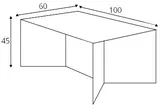 Odkladací stolík 100x60 Oli Metal