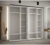 Skriňa s posuvnými dverami so zrkadlom Davos 5 250 45 cm hĺbky