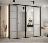 Skriňa s posuvnými dverami so zrkadlom Davos 5 250 45 cm hĺbky