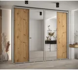 Skriňa s posuvnými dverami so zrkadlom vysoká Davos 3 270 hĺbka 60 cm