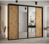 Skriňa s posuvnými dverami so zrkadlom vysoká Davos 3 270 hĺbka 60 cm