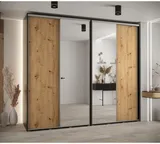 Skriňa s posuvnými dverami so zrkadlom vysoká Davos 3 270 hĺbka 60 cm