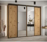 Skriňa s posuvnými dverami so zrkadlom vysoká Davos 3 270 hĺbka 60 cm