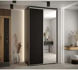Posuvná skriňa so zrkadlom vysoká Davos 3 140 hĺbka 60 cm