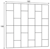 Čalúnená panelová zostava Quadratta 180x180 cm
