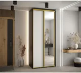 Skriňa s posuvnými dverami so zrkadlom vysoká Davos 3 120 hĺbka 45 cm