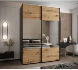 Skriňa s posuvnými dverami so zrkadlom Lux 4 200