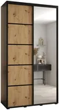 Skriňa s posuvnými dverami so zrkadlom Davos 5 130 cm 45 cm hĺbky