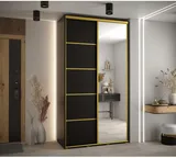Skriňa s posuvnými dverami so zrkadlom Davos 5 130 cm 45 cm hĺbky