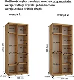 Skriňa s posuvnými dverami Dakota 10 100 cm 45 cm hĺbky