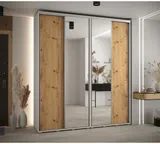 Skriňa s posuvnými dverami so zrkadlom vysoká Davos 3 210 hĺbka 45 cm