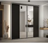 Skriňa s posuvnými dverami so zrkadlom vysoká Davos 3 210 hĺbka 45 cm
