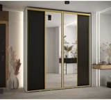 Skriňa s posuvnými dverami so zrkadlom vysoká Davos 3 210 hĺbka 45 cm