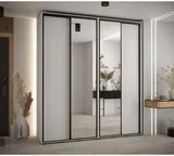 Skriňa s posuvnými dverami so zrkadlom vysoká Davos 3 210 hĺbka 45 cm