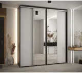 Skriňa s posuvnými dverami so zrkadlom vysoká Davos 3 210 hĺbka 45 cm