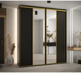 Skriňa s posuvnými dverami so zrkadlom vysoká Davos 3 210 hĺbka 45 cm