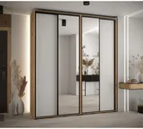 Skriňa s posuvnými dverami so zrkadlom vysoká Davos 3 210 hĺbka 45 cm