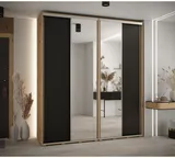 Skriňa s posuvnými dverami so zrkadlom vysoká Davos 3 210 hĺbka 45 cm