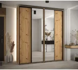 Skriňa s posuvnými dverami so zrkadlom vysoká Davos 3 210 hĺbka 45 cm