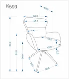 Otočná stolička K593