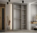 Skriňa s posuvnými dverami so zrkadlom Dakota 7 140 cm 45 cm hĺbky